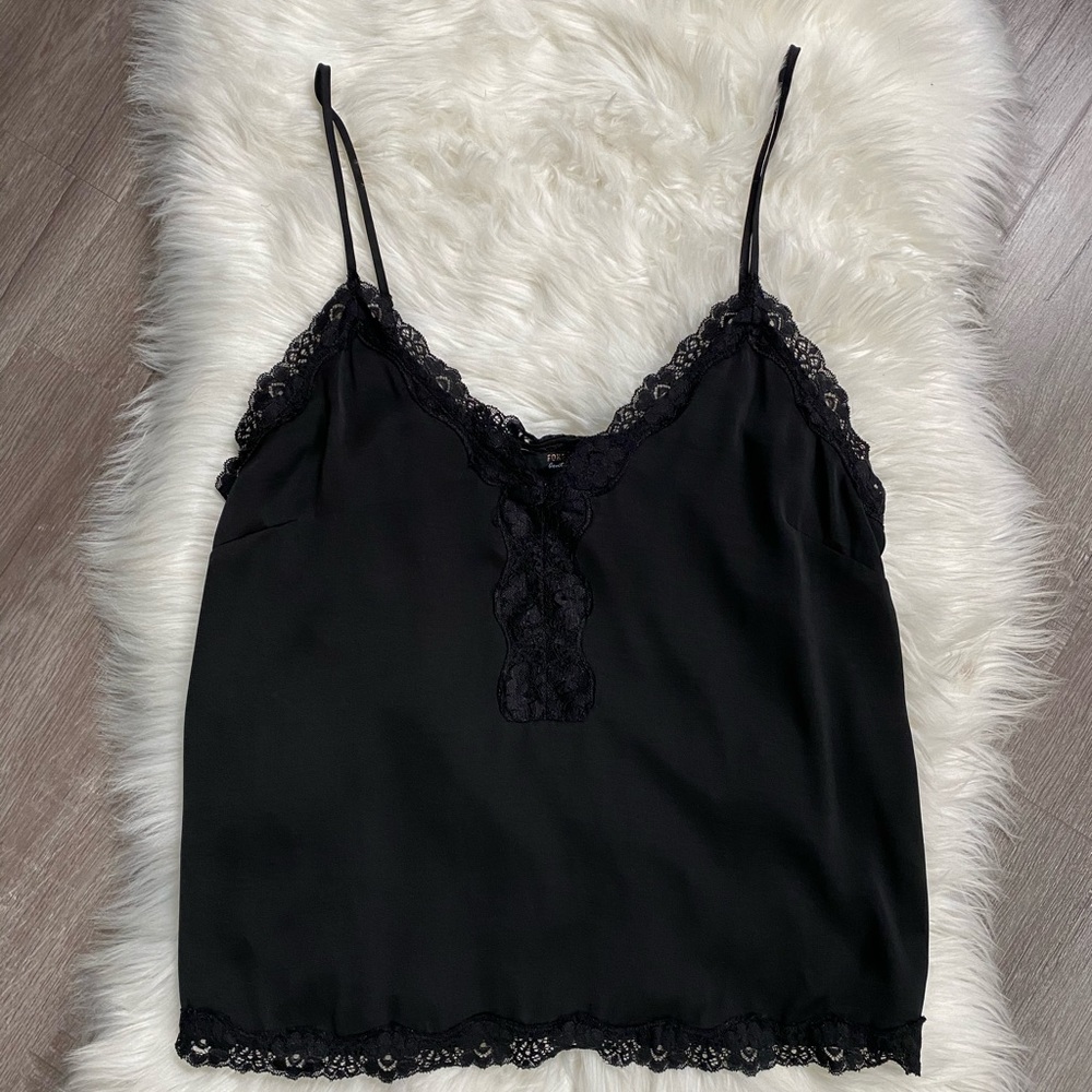 Black lace tank top
